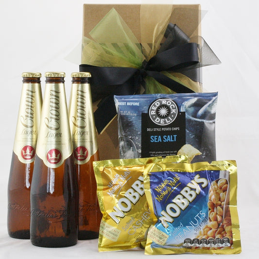 Beer and Nibbles Giftbox - Crown